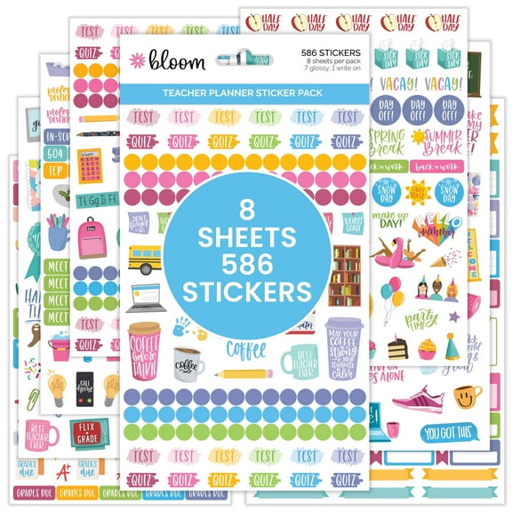 bloom daily planners Planner Sticker Pack, Teacher