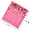 thumbnail image 2 of OULII 20Pcs Bubble Poly Mailers Rosy Waterproof Self-adhesive Shipping Label Pouches General Users, 2 of 5