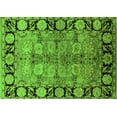 thumbnail image 1 of Ahgly Company Indoor Rectangle Oriental Green Industrial Area Rugs, 2' x 5', 1 of 4