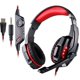 thumbnail image 2 of Auricures para juegos con sonido de graves profundos Auricures para juegos sobre oreja con luz LED Rojo rojo perfke Auriculares para juegos, 2 of 8