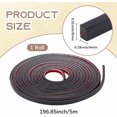 thumbnail image 2 of Black Black 16.4Ft ing Wall Trim Strips Tile Edge Peel and Stick Self Adhesive Liner Corner Decor Self Adhesive Bendable PVC Imitation Gesso for Lines Window Frame Home Ceilings Decoration, 2 of 9