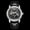Silver Case Black Surface Black Belt, variant on Men's Quartz Watch with Rotating Starry Sky Dial, Fashionable Sun-Moon-Stars Design, Waterproof and Luminous Men's Wristwatch