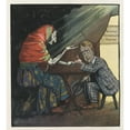 thumbnail image 3 of Frank Arthur Nankivell 20x22 Black Modern Framed Museum Art Print Titled - Reading His Future (1906), 3 of 5