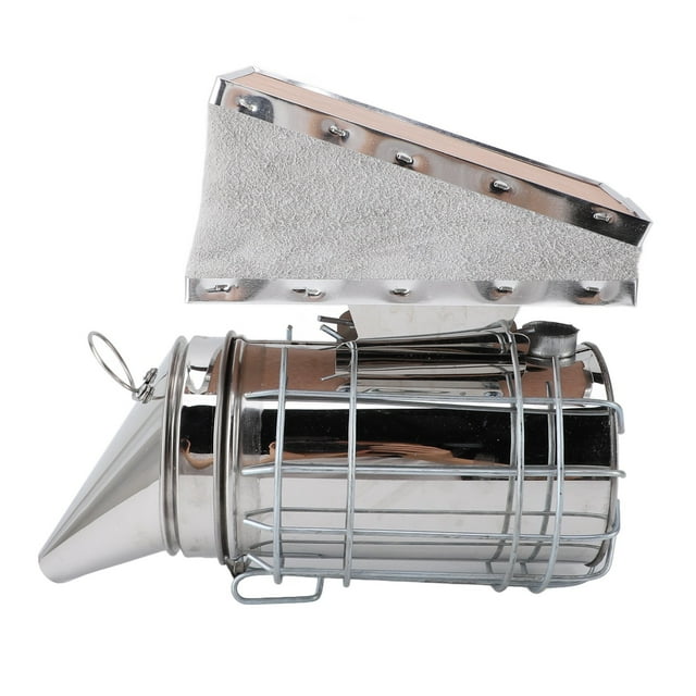 Professional Bee Smoker, Durable Stainless Steel and Solid Wood Bee Smoker with Filter for Beekeeper Tool Apiary Maintenance