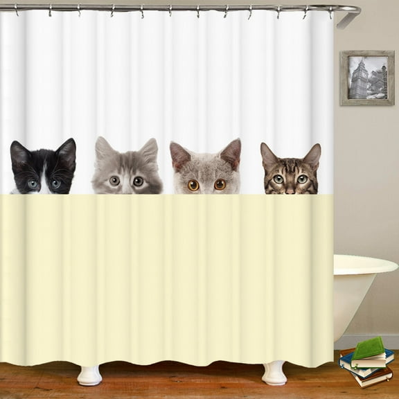 Cartoon Animals Bathroom Curtains Shower Curtain lovely Childs With Waterproof