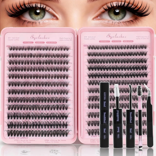 Kit de grupos de pestañas WIGICD D Curl 9-16 mm, 70 piezas