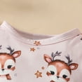 thumbnail image 5 of Baby Girl Outfits Winter Baby Girls Christmas Tree Romper Dress Tutu Hairband Shoes Set Christmas Clothes, 9-12 Months, 5 of 7