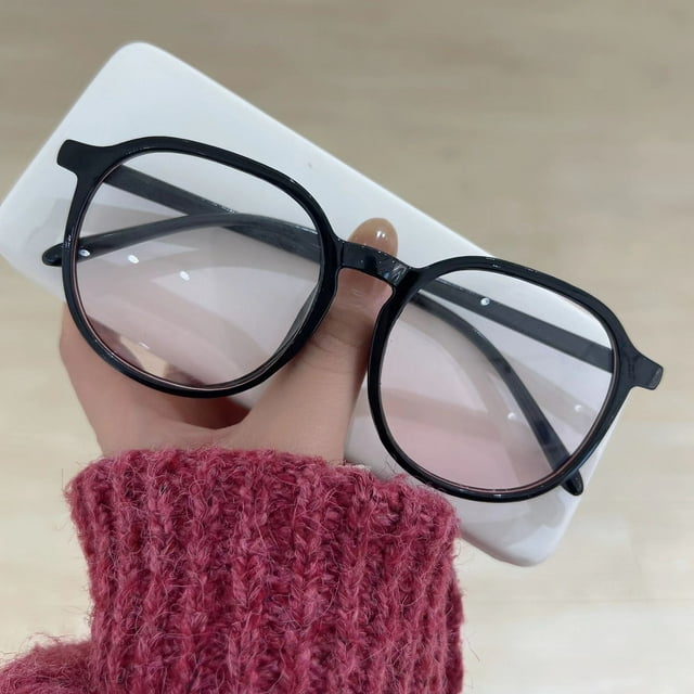 Large Frame Glasses Oversize Glasses Computer Gaming Glasses Blue Light Eyeglasses Large Frame Glasses Block Blue Light 0 Diopter Computer Gaming Glasses For Fashion Lady