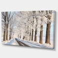 thumbnail image 2 of Beautiful Winter Lane at Morning - Large Forest Canvas Art Print, 2 of 4