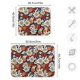 thumbnail image 3 of Cute Hamsters Strawberry Daisy Drying Mat for Kitchen Counter 18x24 In Absorbent Microfiber Reversible Mats Dish Drainer Protector Rack Pad for Coffee Bar Table, 3 of 8
