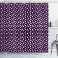thumbnail image 1 of Ambesonne Retro Shower Curtain, Circles Dots Short Lines, 69"Wx84"L, Dark Purple Pale Pink, 1 of 3