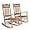 Teak, variant on VINGLI Wooden Rocking Chair Outdoor, Patio Rockers with High Back, Support 450 LBS Rocking Chairs, for Porch, Patio, Balcony, Garden, Yard (Oak, 1 PC)