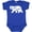 Royal Blue, variant on Inktastic West Virginia White Bear Silhouette Boys or Girls Baby Bodysuit