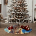 thumbnail image 4 of Sikiie Starry Sky Cloud Dog Nativity Christmas Tree Skirt, Jesus Christian Winter Holiday Tree Mat Decoration(30-48IN), 4 of 6