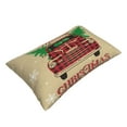 thumbnail image 3 of Haiem Pillowcase for Hair and Skin Queen - Christmas Vintage Red Truck Printed Soft Pillowcase with Envelope Closure-16"x24", 3 of 9