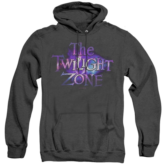 Twilight Zone Twilight Galaxy Adult Heather Hoodie Sweatshirt Black