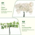thumbnail image 3 of YOSADIER White Paper Flower Decorations 144 Pcs for Craft Projects, Wedding, Party, Scrapbooking, Home Decor, 3 of 5