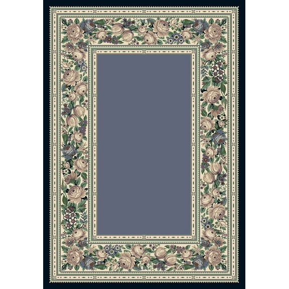 Milliken Innovations Area Rug ENGLISH FLORAL LAPIS English Floral Lapis 3' 10" x  5' 4" Rectangle