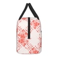 thumbnail image 4 of YFYANG Portable Waterproof Insulated Lunch Bag, Red Watercolor Plaid Texture Reusable Cooler Bag / Picnic Bag for Adults Teens, 4 of 9