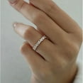 thumbnail image 4 of Solitaire Brilliance Alternating 1Ct Marquise & Round Moissanite Band for Women 10k Yellow Gold Band Size 10.5, 4 of 8