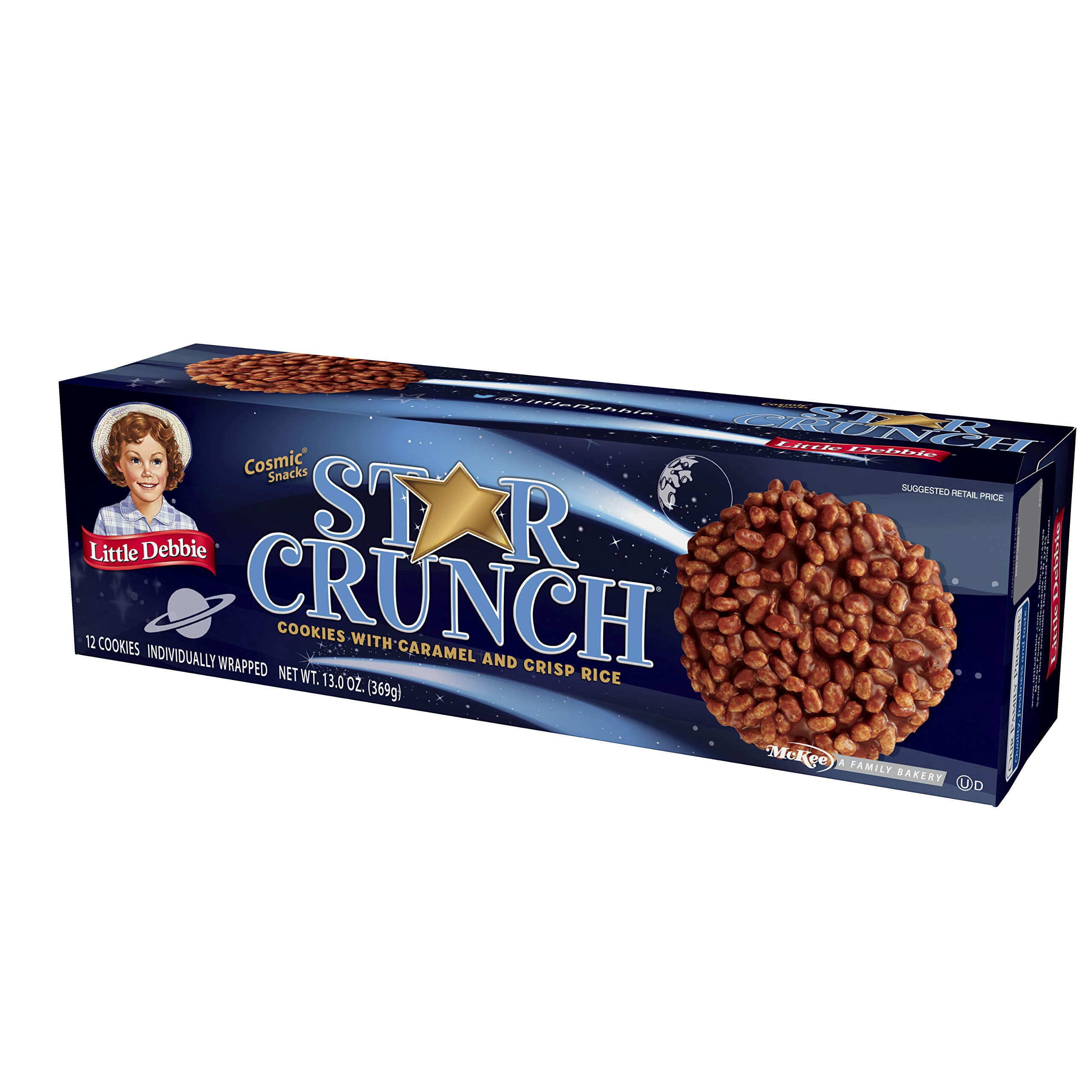 Little Debbie Star Crunch, 8 Boxes, 96 Individually Wrapped Cookies