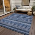 thumbnail image 6 of Addison Rugs Chantille Indoor/Outdoor Transitional Southwest Navy Washable Rectangle Rug, 5' x 7'6", 6 of 6