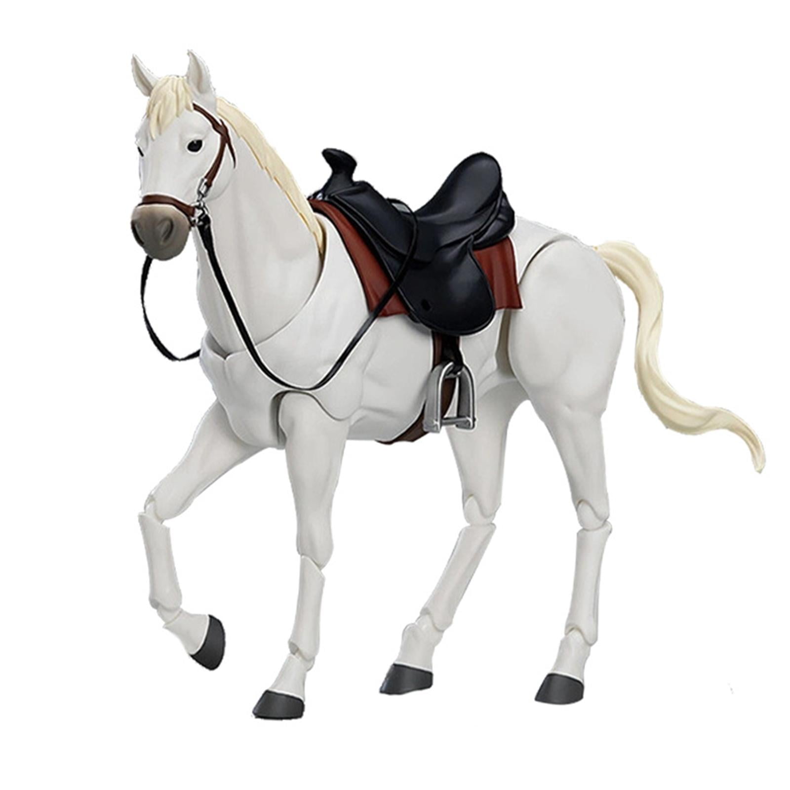 1/12 Scale Action Figures 1/12 Scale Horse Figure Model DIY Scene Decor White