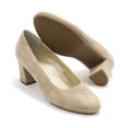 thumbnail image 3 of Eric Michael Women's Abby Classic Style Suede Heels, Taupe,5 M US, 3 of 7