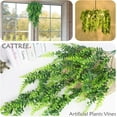 thumbnail image 3 of Monstera Leaves Artificial Hanging Vines 4 Pack, Fake Ivy Tropical Leafs Green Leaf Plants Greenery Faux Vine Ivy Rattan Ferns for Wedding Garden Home Hawaiian Part Outdoor Décor A, 3 of 5