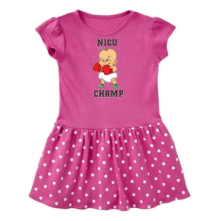 

Inktastic NICU Champ Baby Boxer Gift Baby Girl Dress