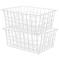 thumbnail image 2 of 2Pcs Metal Freezer Organizer Freezer Wire Basket Freezer Storage Bin Fruit Vegetable Basket, 2 of 6