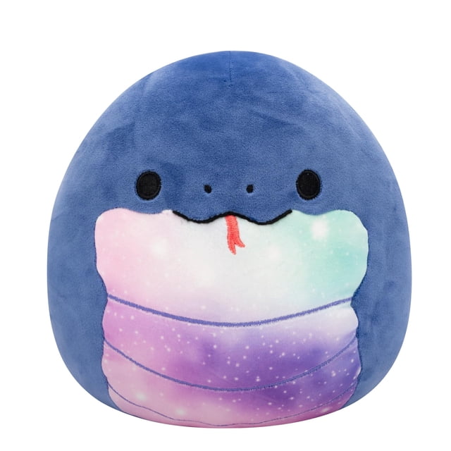 Serpiente de peluche Squishmallows Original Herman de color azul marino, 20 cm