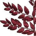 thumbnail image 3 of Vickerman 22" Burgundy Glitter Honey Locust Artificial Christmas Spray. Includes 6 sprays per pack., 3 of 6
