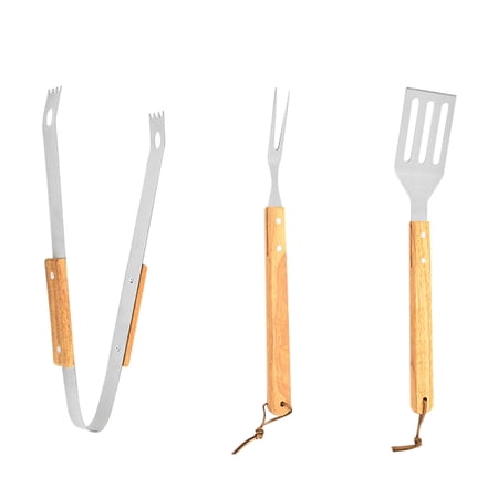 3Pcs BBQ Utensils Set BBQ Tools Useful Barbecue Tool Set (Assorted Color)