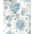 thumbnail image 2 of Melange Home Printed Design Cotton Collection 400 Thread Count Light Blue Toile Duvet Set Full - Queen 3 Piece, 2 of 3