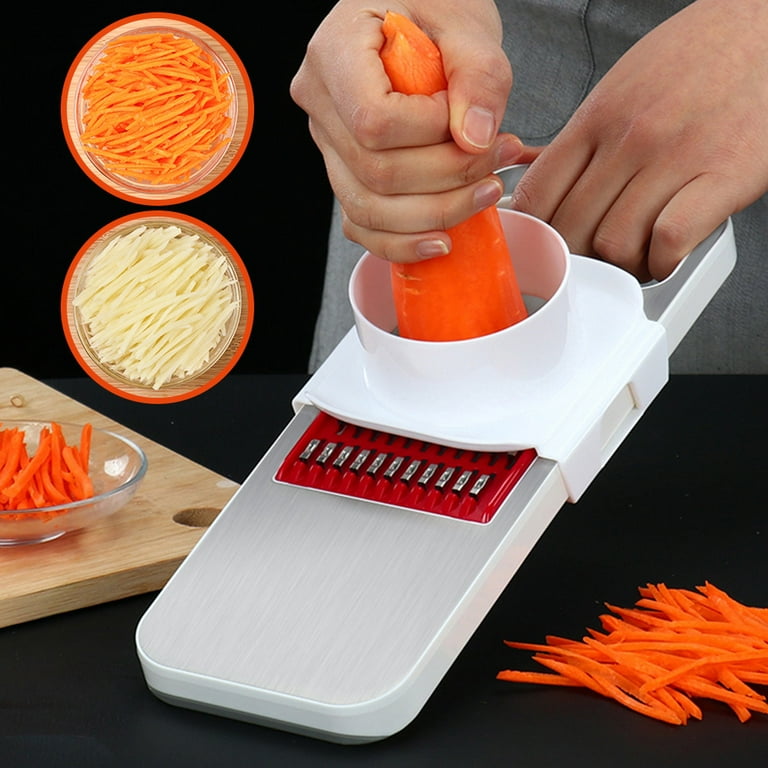 ABHILWY Rotary Cheese Grater Chopper Vegetable Cutter Slicer with Stainless  Steel Drum Blades for kitchen, 5 in 1 Manual Round Mandoline Julienne