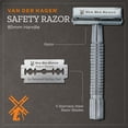 thumbnail image 4 of Van Der Hagen Traditional Safety 5-Blade Razor, for All Skin Types, Men, 1 Pack, 4 of 7