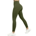 thumbnail image 2 of Juslio Women Pants High Waist High Elastic Butt Lifting with Pockets Workout Sporty Yoga Pants Comfortable Leggings, 2 of 9