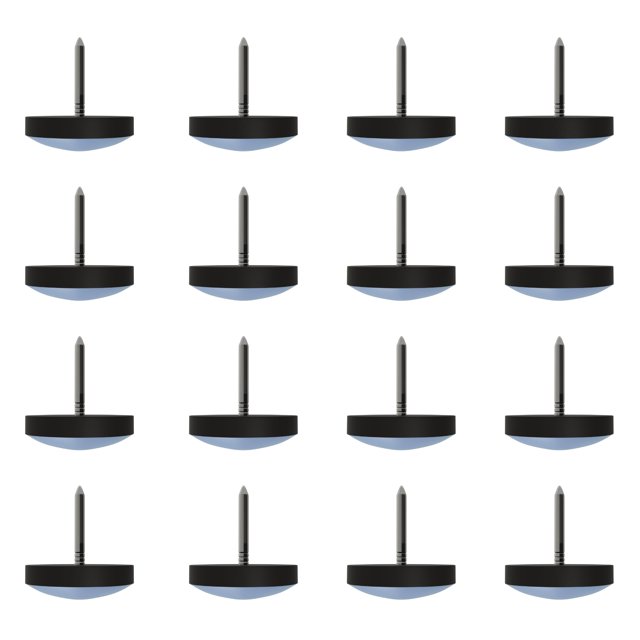 Deslizadores para muebles Gadgetime USA de 1" con clavo, paquete de 16