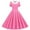 White, variant on Fesfesfes Women Gowns A Line Flare Vintage Dress BowKnot Prom Swing Short Sleeve Polka Dot Printing Party Dress or