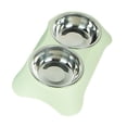 thumbnail image 1 of Cuenco para perros Laklulu, cuenco para gatos, cuenco integrado para beber y comer gatos, cuenco para perros, cuenco para gatos, cuenco de acero inoxidable para alimentación de mascotas, 1 of 5