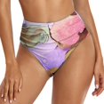 thumbnail image 1 of Aayomet Women's Board Shorts Bottom Retro Ruched Swim Short Shirred Tankinis Brief Swimming Trunks (Pink, S), 1 of 5