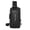 black, variant on Travel Sling Bag Waterproof Crossbody Bag with Combination Lock Anti-Theft PU Leather Chest Bag with USB Charging Hole Shoulder Backpack Motorcycle Bags