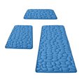 thumbnail image 2 of PoyoKee 3pcs Soft Bathroom Rugs, Sponge Density Pebbles Bath Mat, Non-Slide Absorbent Bathroom Rug for Laundry, Bath Mats Home Decor, 15" x 47" ,, 2 of 6