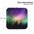 thumbnail image 2 of Vsdgher Northern Lights Print Leather Coasters for Drinks, Durable Drink Coasters 4 Set for Tabletop Protection, Luxurious Home Décor and Housewarming Gift-Square, 2 of 6