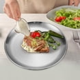 thumbnail image 6 of Stainless Steel Plates Dinner Plates Metal Lightweight Unbreakable Dinner Dishes Plates Reusable Dishwasher Safe and Healthy, for Kitchen, Camping Plates for Serving Dishes, 6 of 8