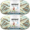 Spinrite Bernat Baby Blanket Big Ball Yarn - Beach Babe, 1 Pack of 2 Piece