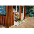 thumbnail image 3 of Vita Classic 36" L x 15"W x 48"H Huron Vinyl Planter with Trellis, White, VA68235, 3 of 9