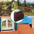 thumbnail image 2 of Bird Spikes, 12 Pack Pigeon Squirrel Raccoon Cat Deterrent Spikes, Outdoor Anti Bird Defender to Keep Robins Away for Roof Fence Window（ 5.7 FT/1.7m), Brown, 2 of 6