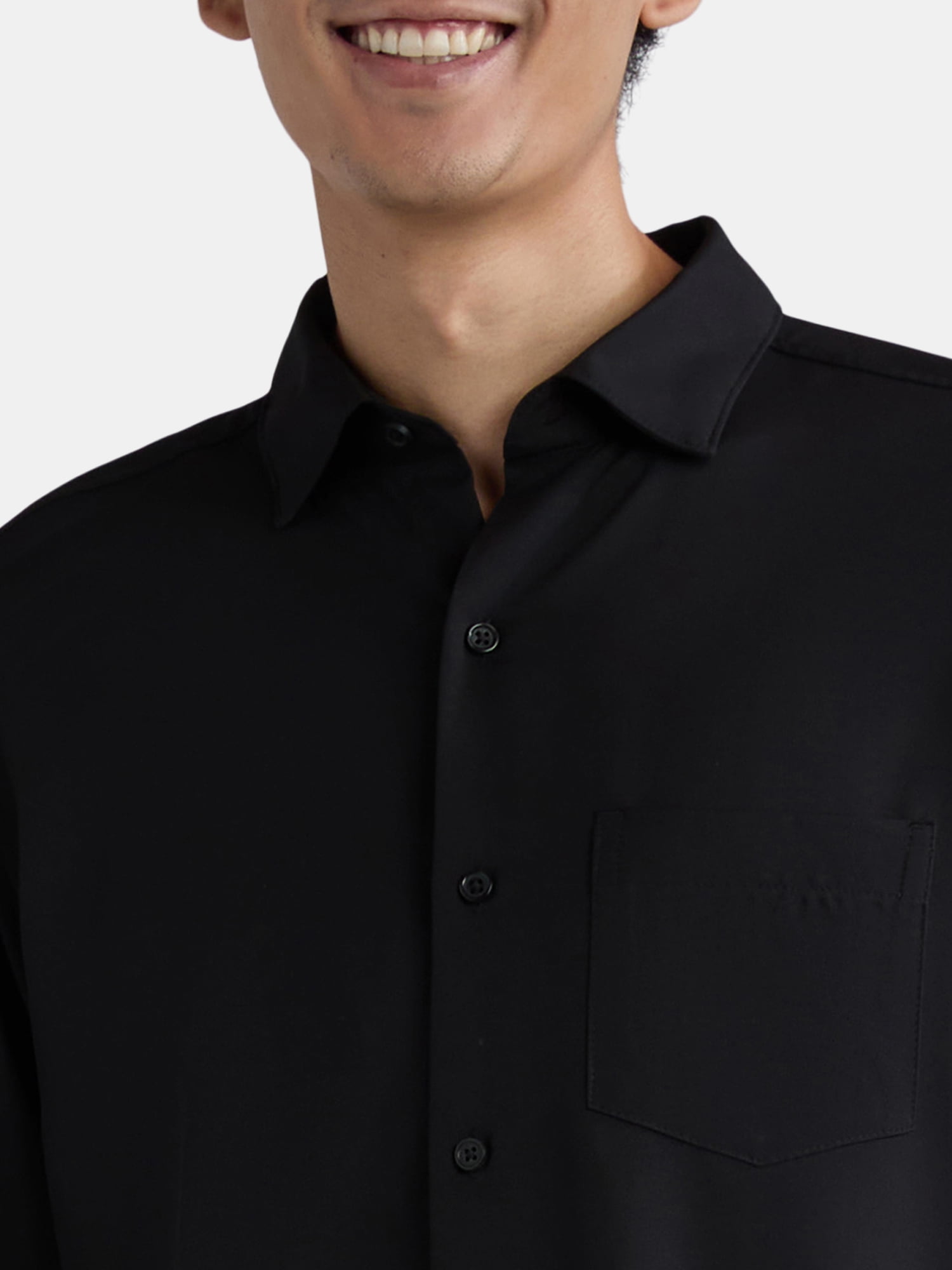 George Men’s Performance Dress Shirt with Long Sleeves, Sizes S-3XL